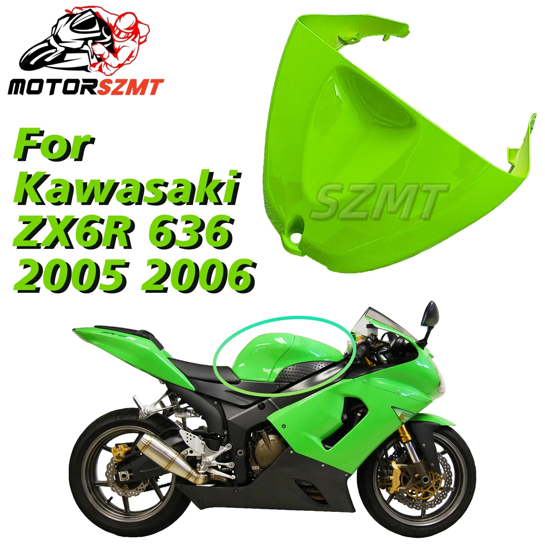 

Motorcycle Fairing Tank Cover Panlel Fit For Kawasaki Ninja ZX636 ZX600 ZX6R ZX-6R 2005 2006