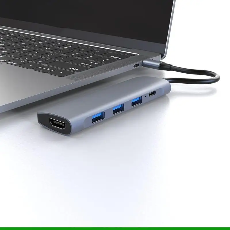 U55C Концентратор типа C 5 в 1 HDMI-совместимый 4K PD Вт Разветвитель USB3.0 Док-станция 5 Гб