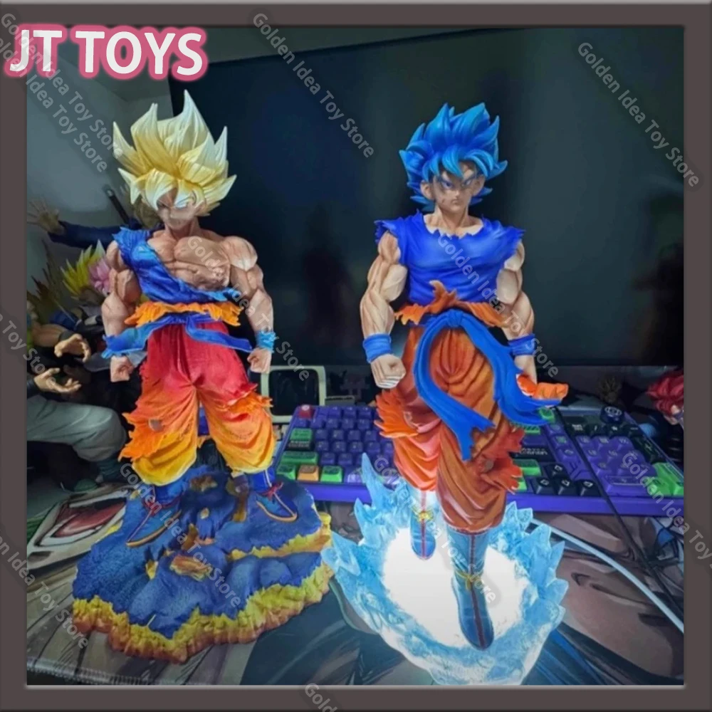 

New 35cm JT Toys Dragon Ball Anime Figure Super Blue Son Goku Figurine Super Saiyan Goku Gk Figures Anime Statue Model Toy Gift