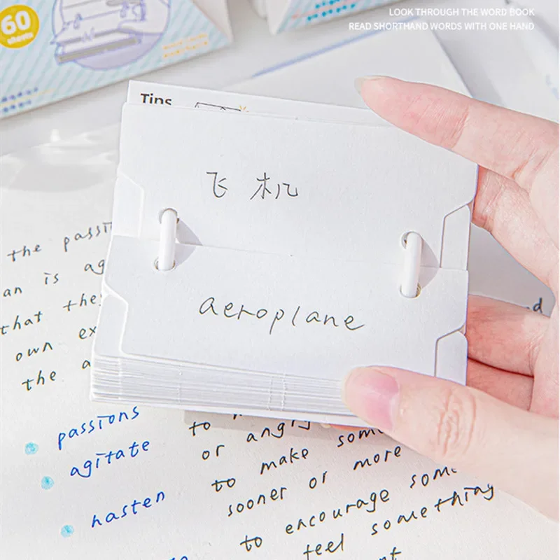 60 Sheet Mini Notepad Small Creative Fashion Simplicity Binder Vocabulary Notebook Multifunctional Memo Pad Student Supplies