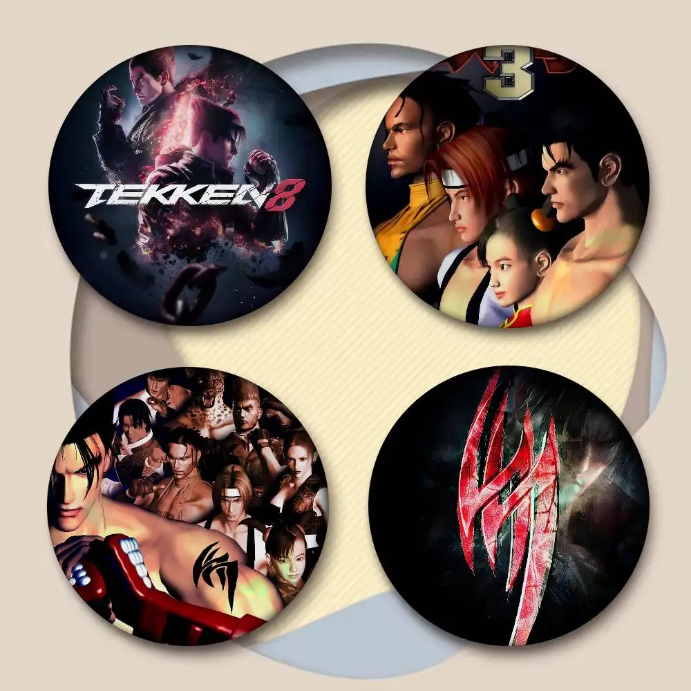 GAME T-TEKKEN Anime    Anime Brooches Cute Cartoon Badge Jacket Jeans Lapel Pin Gift Accessorie