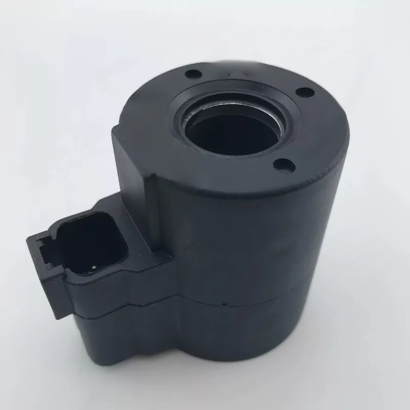 Excavator Pilot Safety Rotary Hydraulic Solenoid Valve Coil 12V 24V Inner Hole 19mm Height 58mm 1pcs