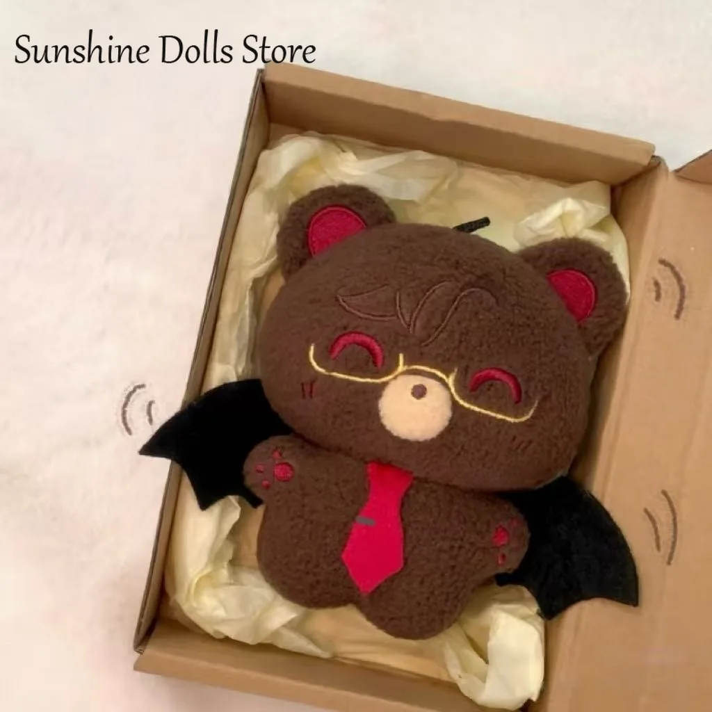 

Game Evan Light and Night Cosplay Cute Bat Bear Doll 10CM Plush Cotton Stuffed Dress Up Clothes Toys Mascot Birthday Gift