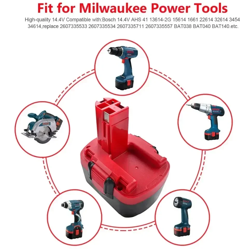 14.4V 4800/6800/9800mAh Replacing Battery For Bosch Screwdriver drill bit PSR GSR VE-2,GSB VE-2 NIMH Power Tools