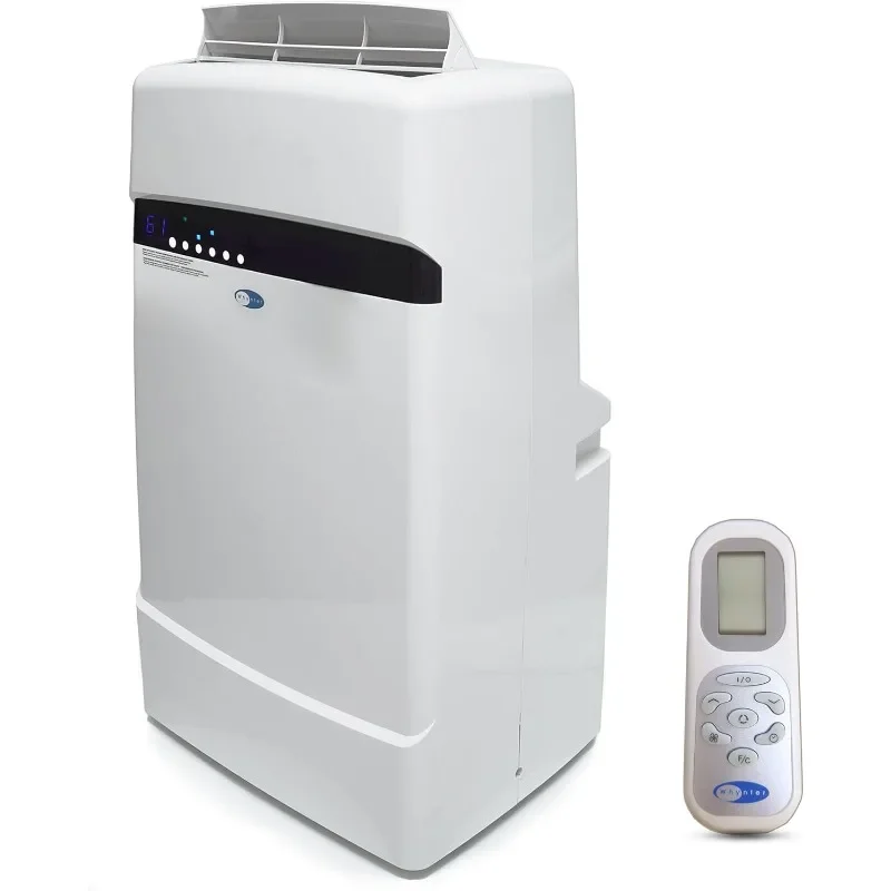 12,000 BTU (6,884 BTU SACC) Dual Hose Cooling Portable Air Conditioner, Heater, Dehumidifier, and Fan with Storage Bag