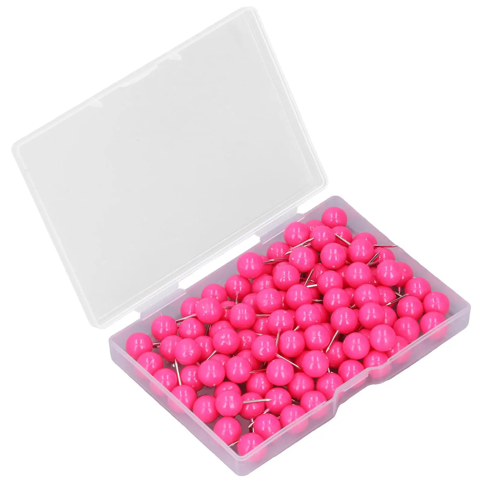 

Durable Multifunctional Map Tacks Push Pins for Easy Storage - Steel + Plastic for marking Pins for Locations