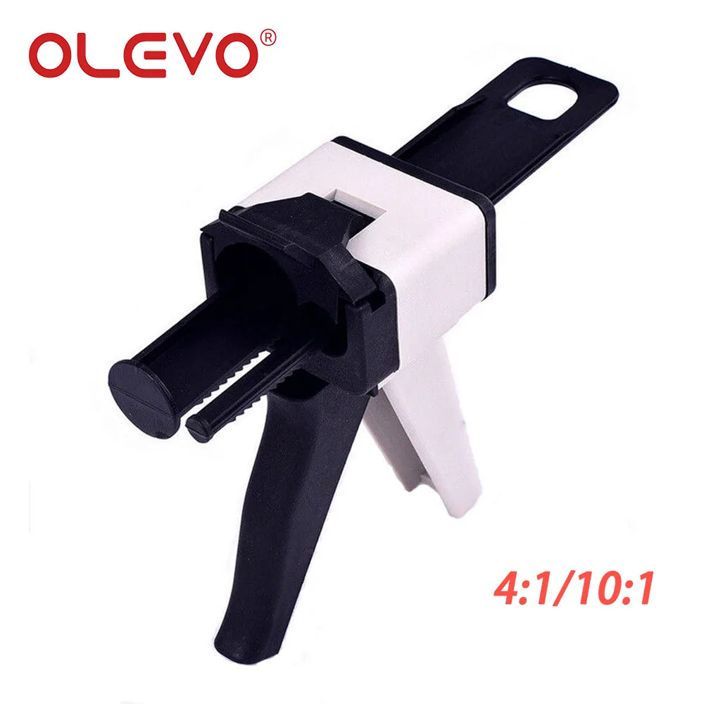 OLEVO Dental Impression Mixing Dispenser Gun Universal For Dispensing Temporary Crown Material Silicone 2:1/10:1 Dentistry Tools