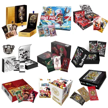 الجملة مجموعة كاملة قطعة واحدة بطاقات صندوق الداعم حزمة أنيمي لوفي زورو نامي المروحية TCG لعبة المقتنيات بطاقة هدية عيد ميلاد
