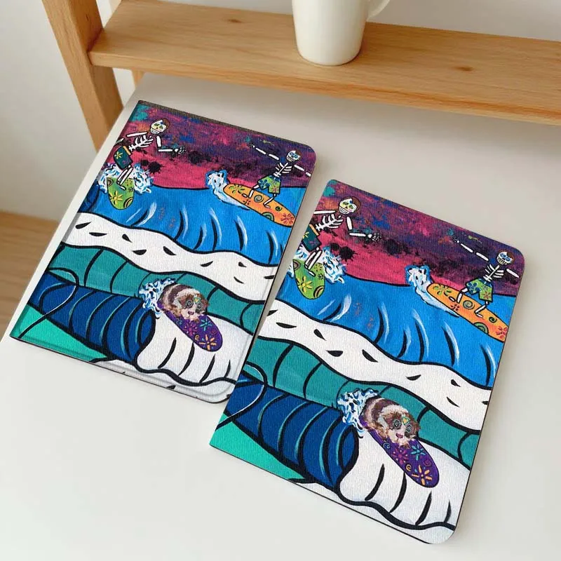 

Cartoon Surfer Wave Sun Case For Vivo IQOO Pad2 Pad3 Pad5 Air SE Pro 12.1 12.3 13 11.5 11 inch Tablet