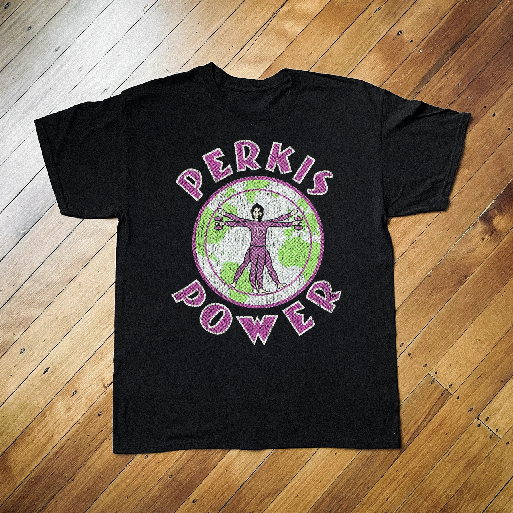 Perkis Power Heavyweights Retro Movie Graphic T-shirt Men Women Vintage Casual Cotton Short Sleeve Streetwear Tee
