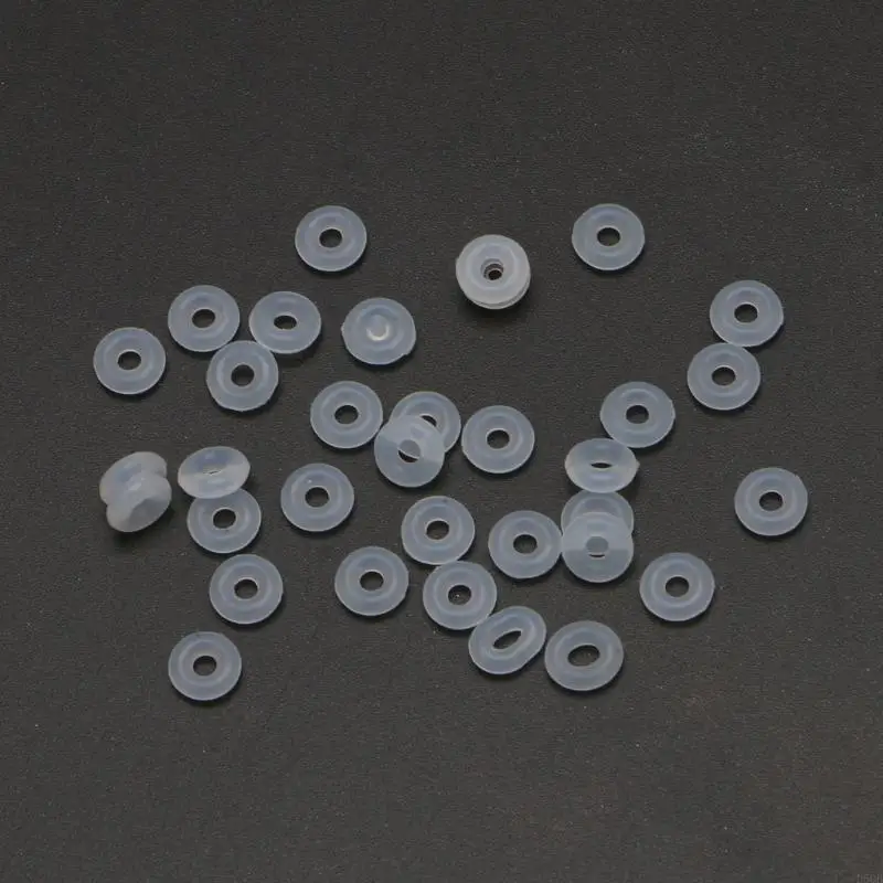 

D5QB Stop Beads Inserts Silicone Rubber Donut Spacers Compatible for DIY Accessories