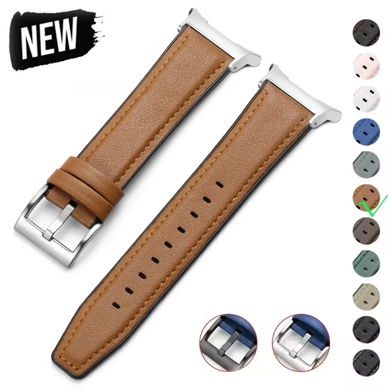 Correa híbrida de silicona de cuero para Samsung Galaxy Watch 7 Ultra Smartwatch Band para Galaxy Watch Ultra 47mm pulsera correa