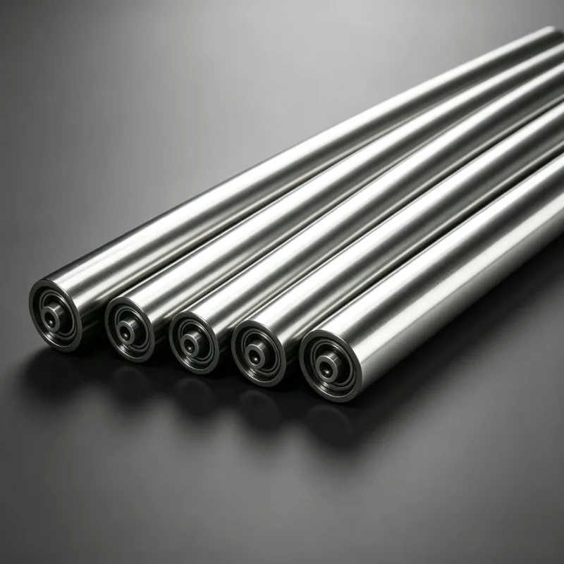 1pc 304 Stainless Steel Mini Female-Threaded Conveyor Roller 14-32mm Dia,M4M5M8 ThreadTransport Bearing Roller for Belt Conveyor