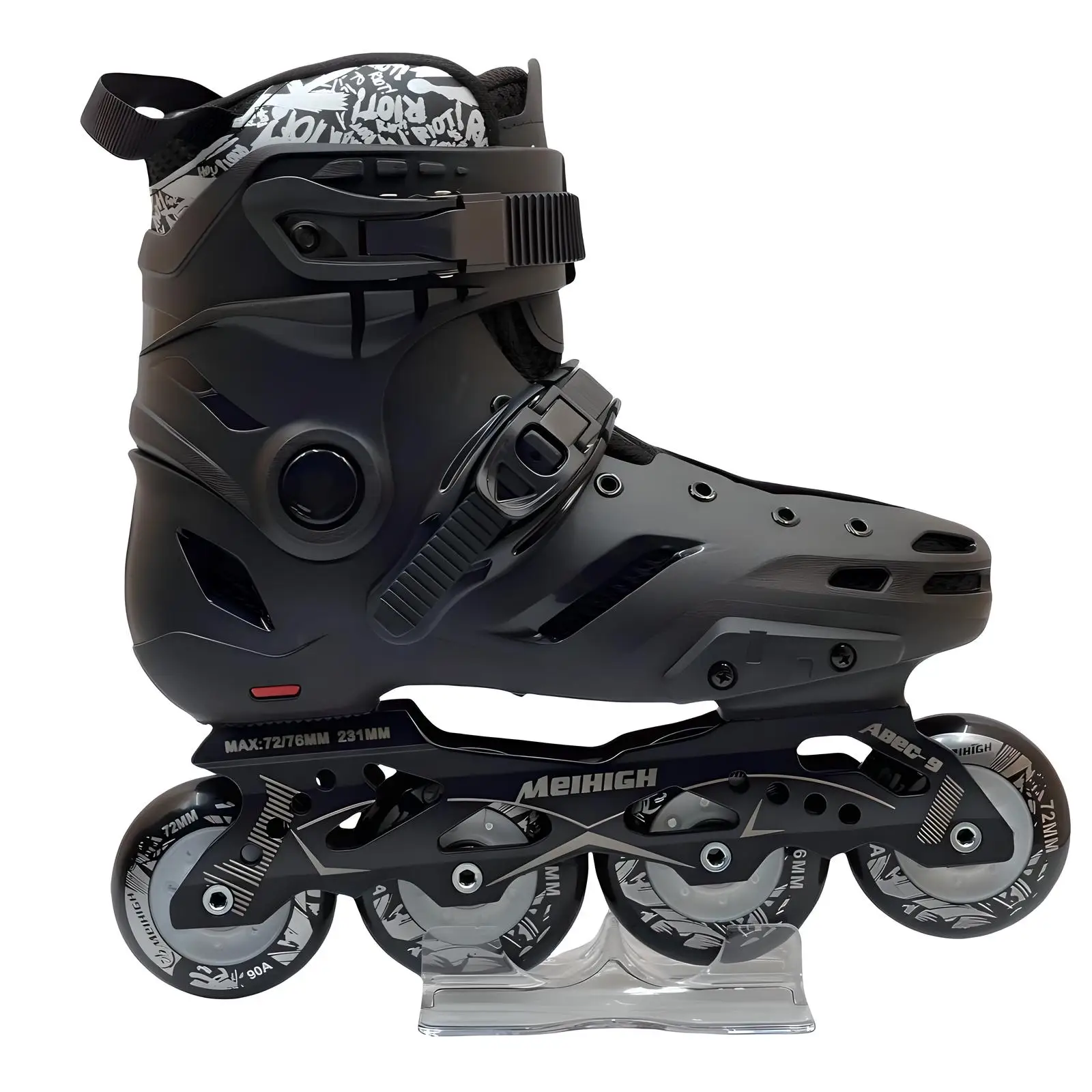 Size 35-46 Black Professional Inline Roller Skates Woman Man Kids Adult Adjustable Speed Skate Sneakers Outdoor patins 4 rodas