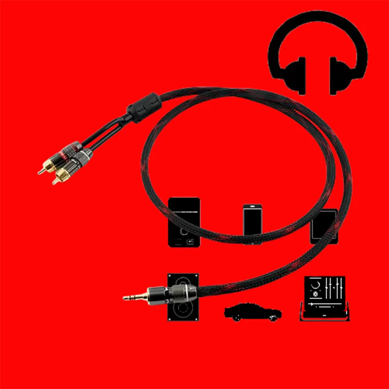 

​​Pro Audio 3.5mm to Dual XLR Cable: Gold-Plated TRS Stereo & Shielded for HiFi Systems​