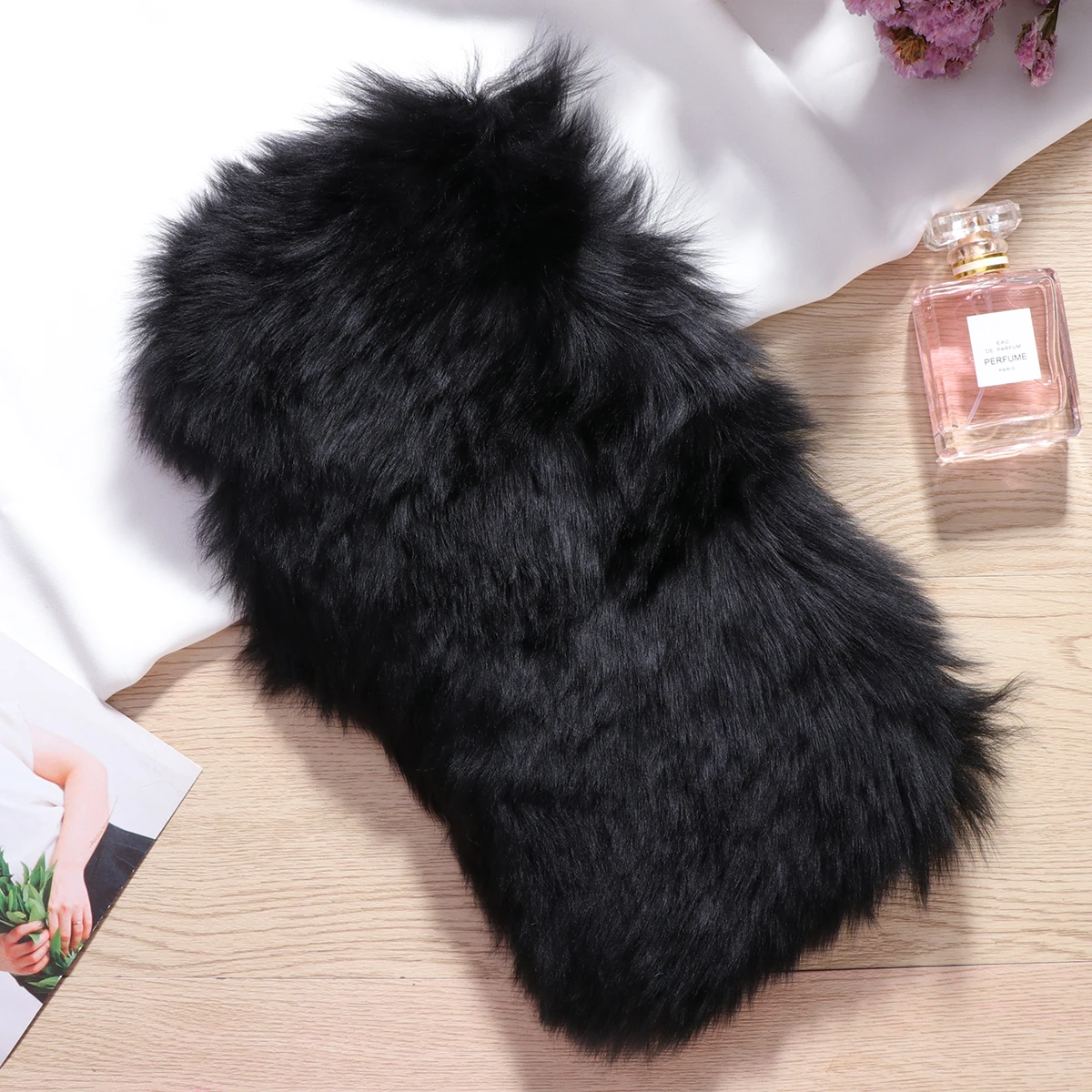 

Universal Wool Car Center Armrest Cushion Winter Warm Seat Box Pad Cover Soft Comfortable Durable Elastic Band Easy Install