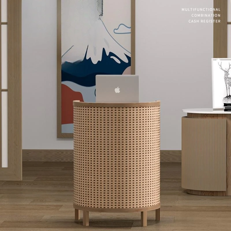 Japanese-style Reception Desks Small Information Restaurant Reception Desks Office Furniture Sportello Di Ricevimento YS40CC