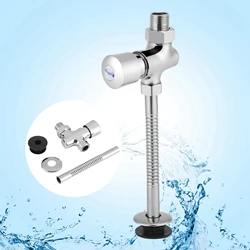 Bathroom Urinal Valve Urinal Valve Toilet Urinal Flush Valve Button Type Manual Delay Automatic Shutoff Toilet Urinal Valve