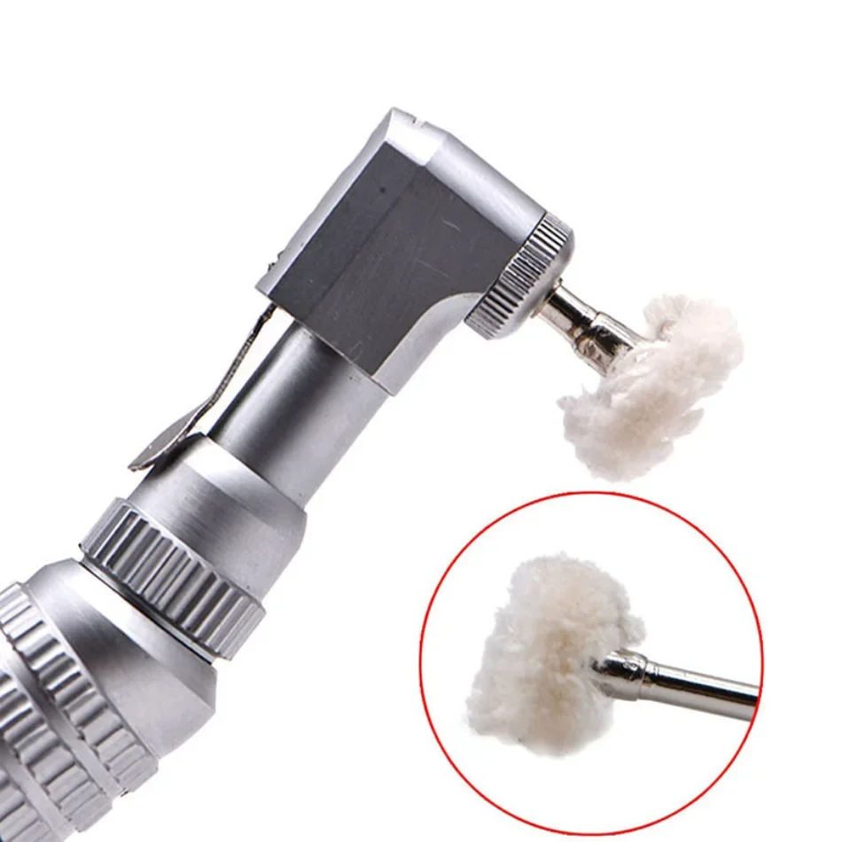 

Dental Material Dental Polishing Cotton Wheel Low Speed Bending Machine with Handle Polishing Velvet Wheel