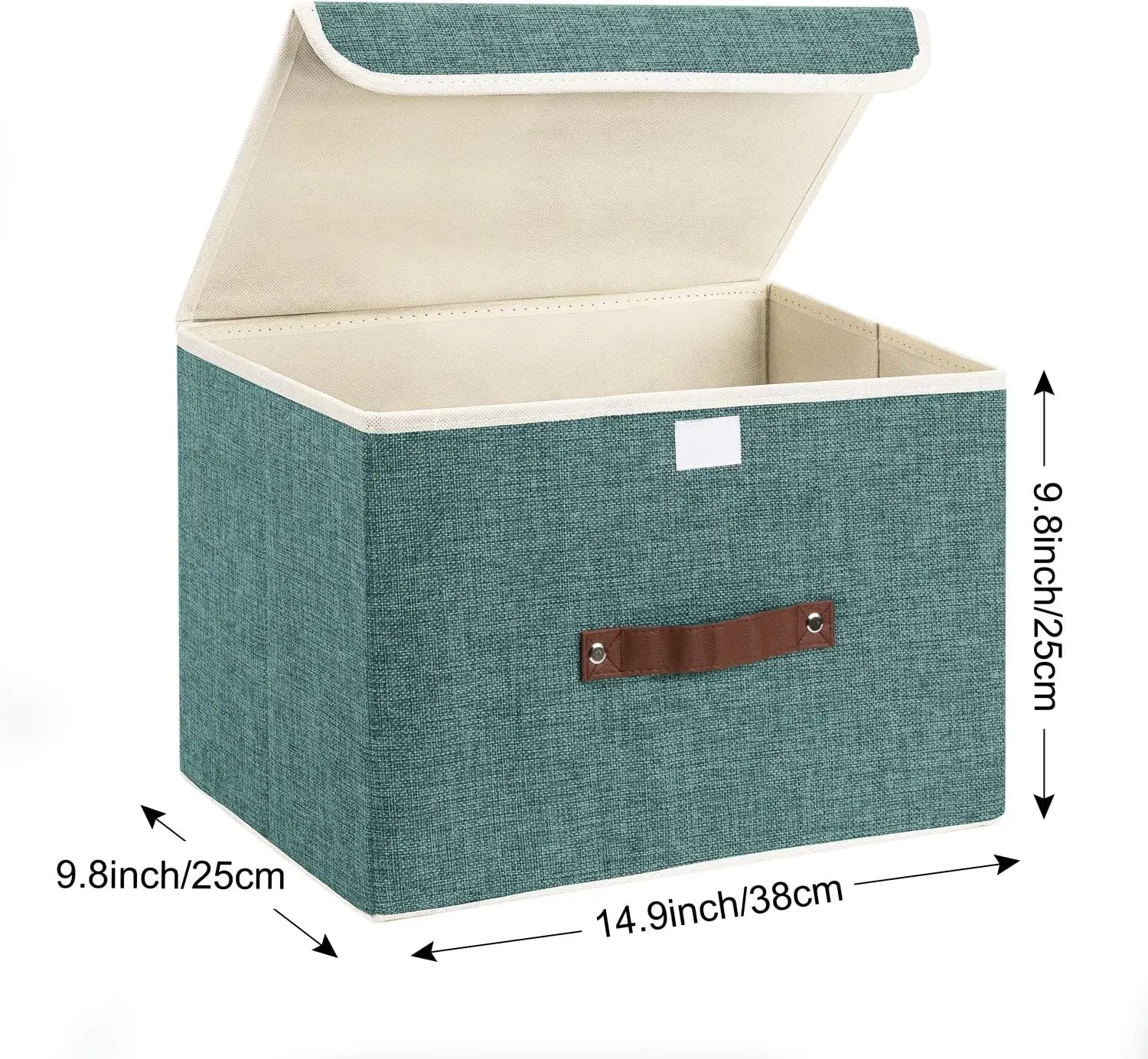 Foldable Storage Boxes with Lids 5 Pack Fabric Storage Bins with Lids, Closet Organizers for Clothes Storage, Room Organization