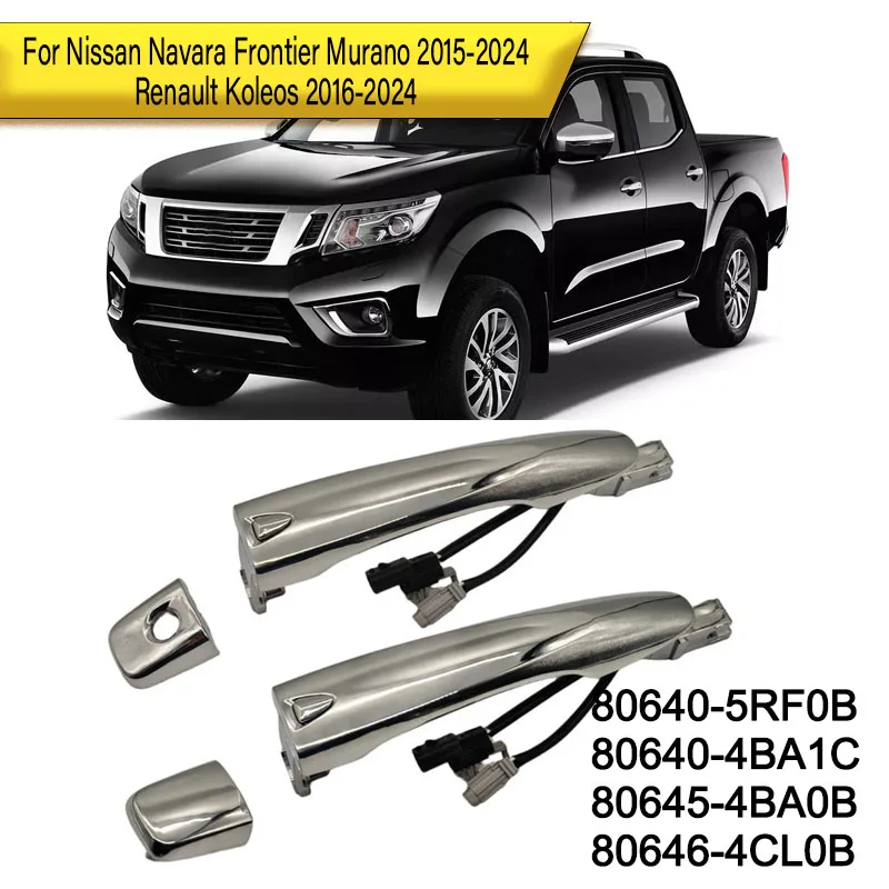 For Nissan ccc Frontier Murano 2015-2024 Renault Koleos 2016-2024 Car exterior handle with smart sensor 80640-5RF0B  80640-4BA1C