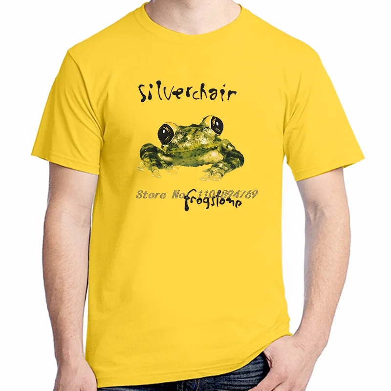 Vintage T-Shirt Silverchair Frogstomp Tour 1996 Grunge Rock 90s Band Reprint Summer Cotton streetwear Men's Short Sleeve T-Shirt