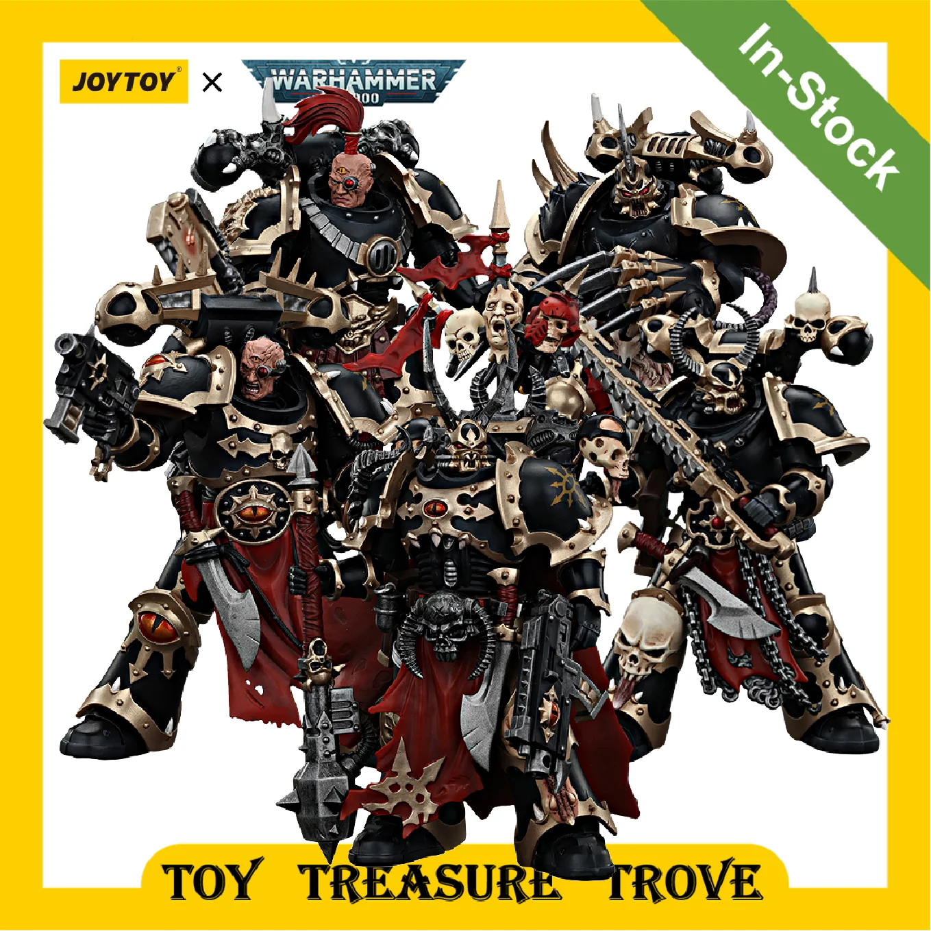 

[IN STOCK] JOYTOY Warhammer 40k 1/18 Action Figure Chaos Space Marines Black Legion Chosen Series Toy