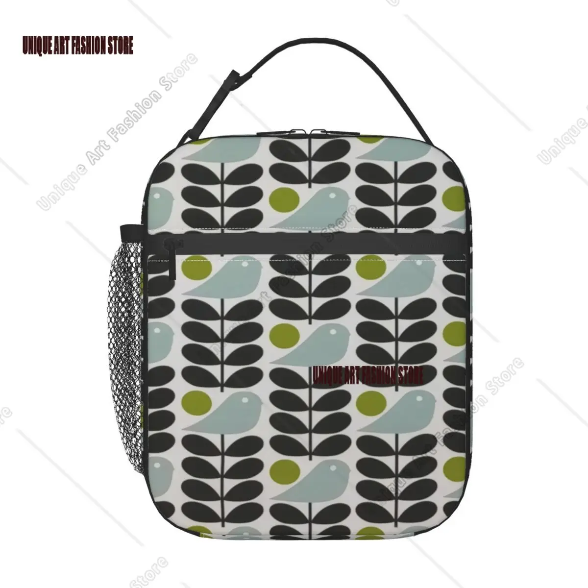 Orla Kiely Scandinavian Multi-Stemmed Birds Flower Insulated Lunch Bag Waterproof Thermal Cooler Bento Box Office Work School