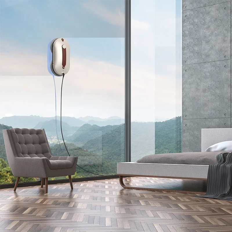 

Smart Glass Cleaning Robot With APP & Remote Best Quality Auto Water Spray Window Cleaner Robot
