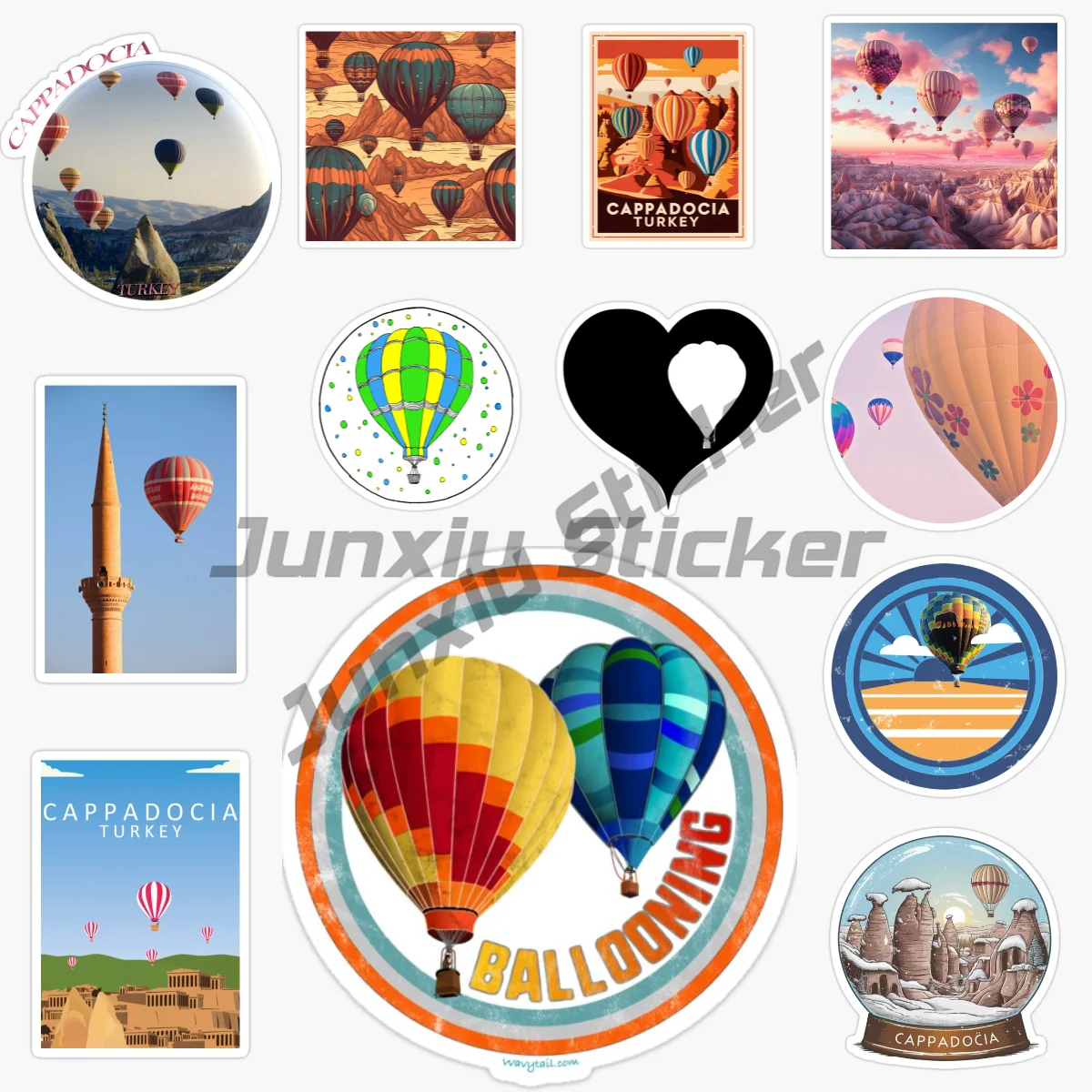 

Turkish Hot Air Balloon Cartoon Wall Car Sticker for Baby Rooms Decorations Nursery Mural Kids Room Decals