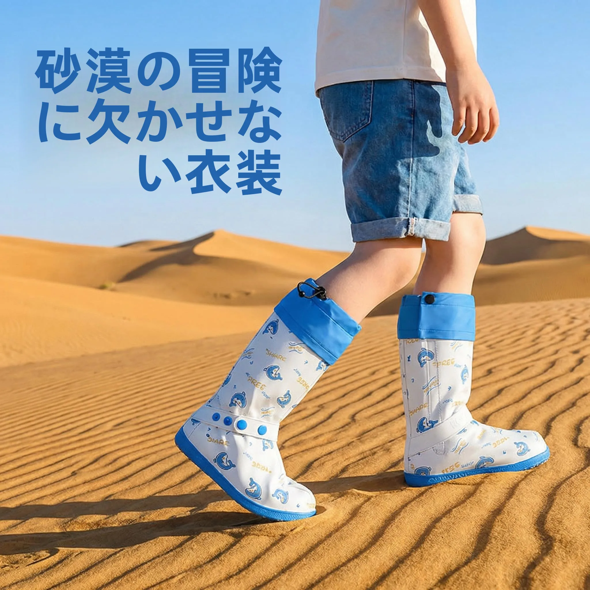 砂漠用防砂靴カバー-ユニセックス-子供用-アウトドア旅行用ウォーキングギア-ハイチューブハイキング用品-ティーカード-サルトレイク用