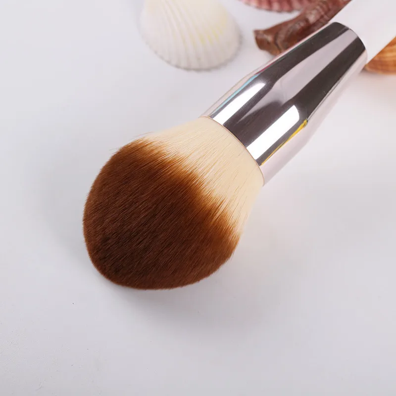 Vander vida 1 pçs maquiagem blush escova rosto cosméticos fundação pó mistura escova de madeira lidar com profissional maquiagem escova ferramenta