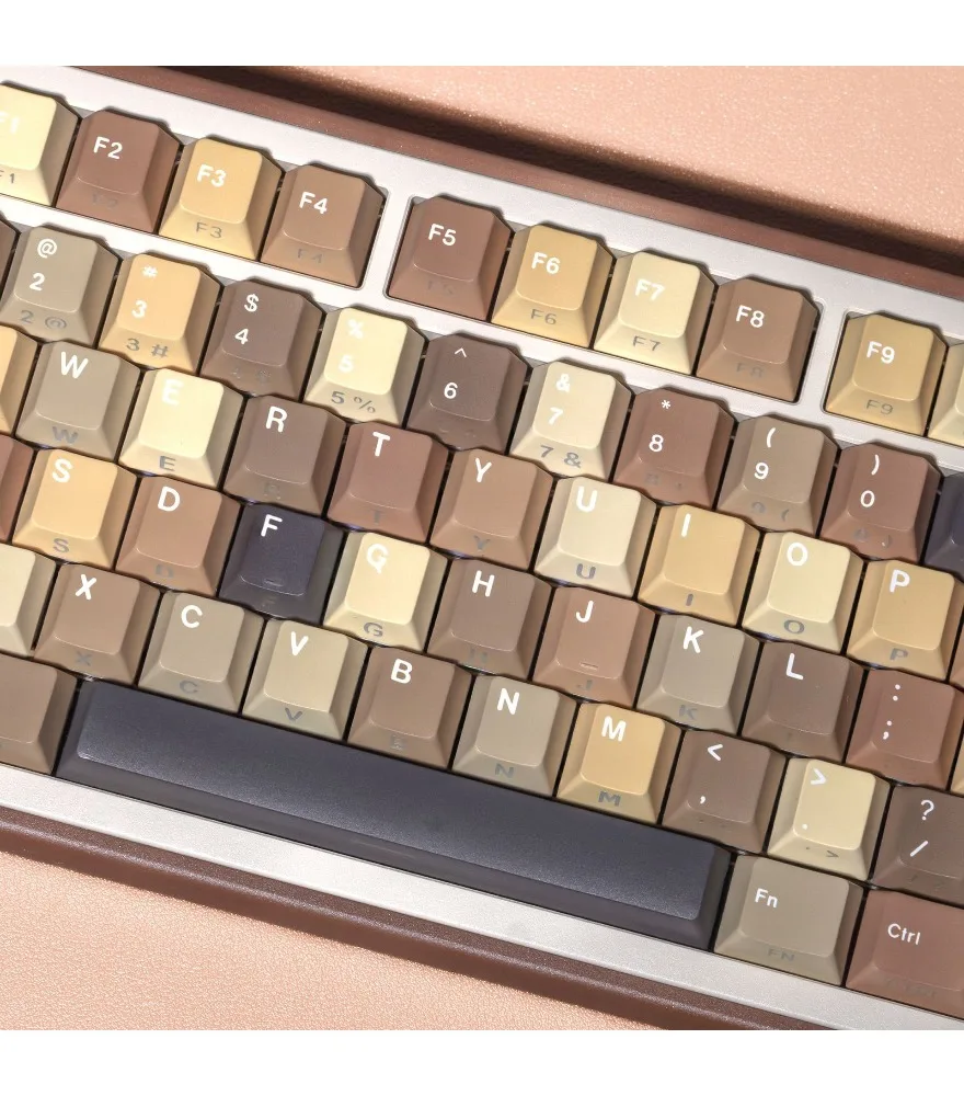 Keycaps Korean Russian European small languages Mechanical keyboard Keycaps Double engraved light transmission Pbt original