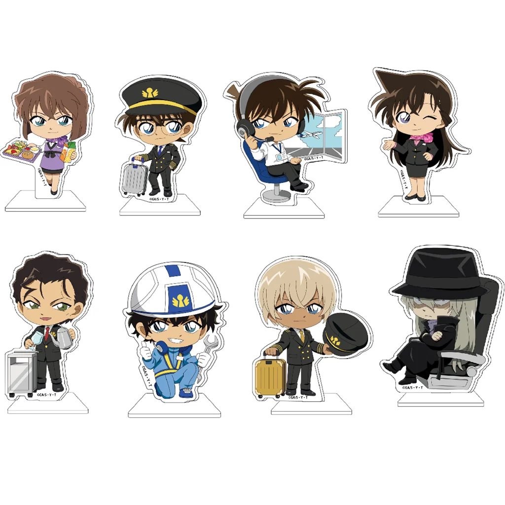 Anime Mini Figure Standing Doll Acrylic Stands Model Cosplay Aviation Apparel Toy for Gift