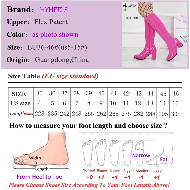 Nowe mody Chunky Heel 60s 70s GOGO buty kobiety kolana wysokie rozruchu Sexy Shining PU skórzane buty ue stylu zachodnim