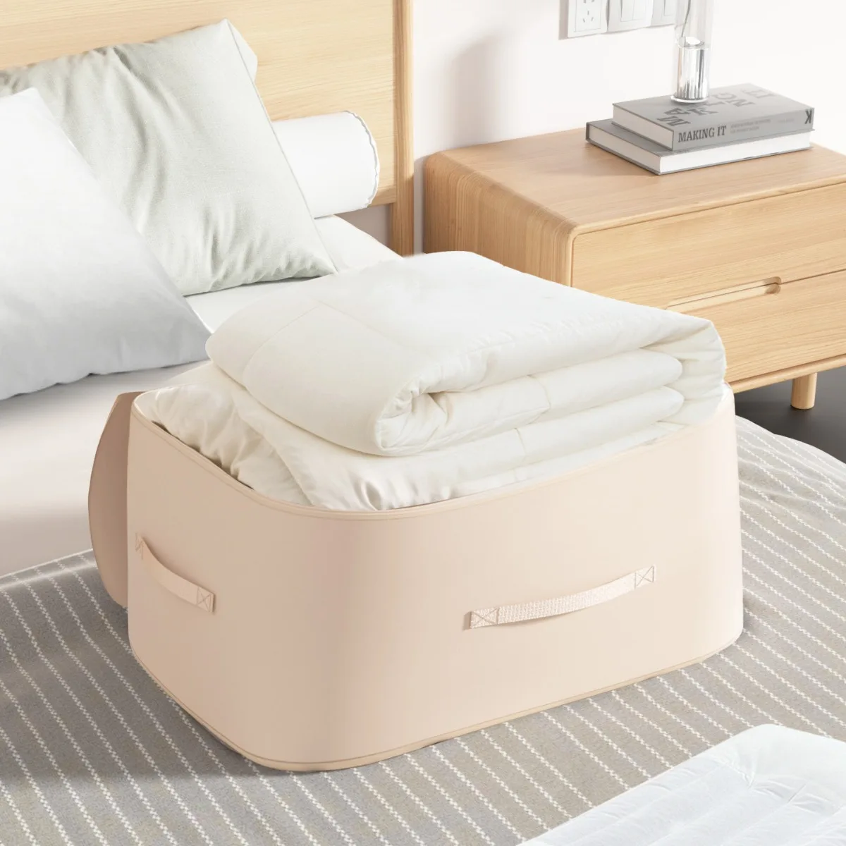 

Clothing Bedding Storage Bag Multi-Functional Anti-Mold Breathable Quilt Storage Bag Travel Moving Quilt Compression Storage Bag