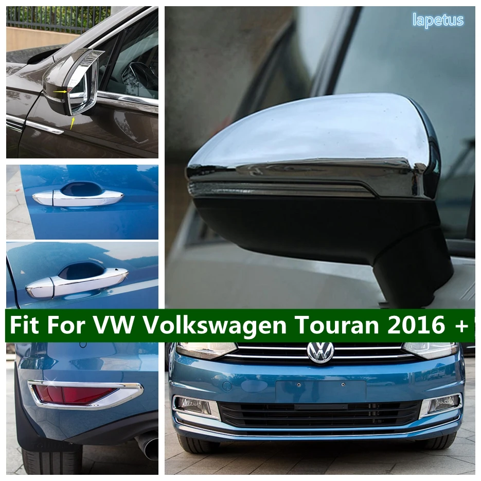 

Door Handle Catch Cap / Rearview Mirror Rain Eyebrow / Fog Light Cover Trim Fit For VW Volkswagen Touran 2016 - 2022 Accessories