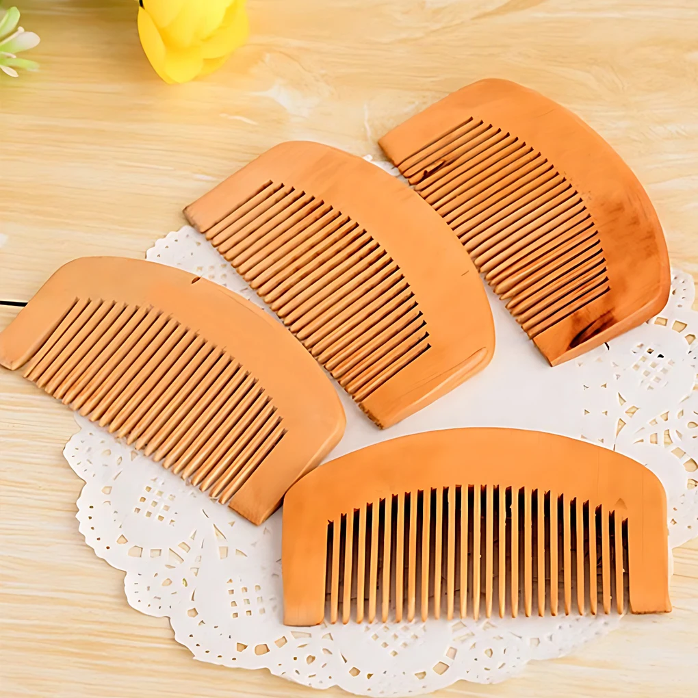 Peigne en bois pour un peignage lisse, ingrédients naturels, portable, non coupé, massage, soins capillaires