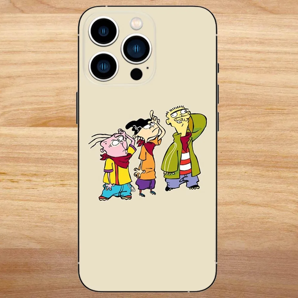 Cartoon Ed Edd N Eddy Phone Case For iPhone15,14,13,12,11,Pro,Max,Plus,Mini,X,XS,XR,8,7,6,S,Plus,SE Soft Black Case