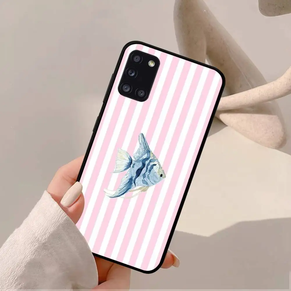 海洋生物、カニ、ロブスターのスマホケース Samsung A52 A53 A21 A32 A13 A12 A71 A31 A51 A40 A72 A73 A70 A22 A42 A50 A30 A20 A21 シェル対応