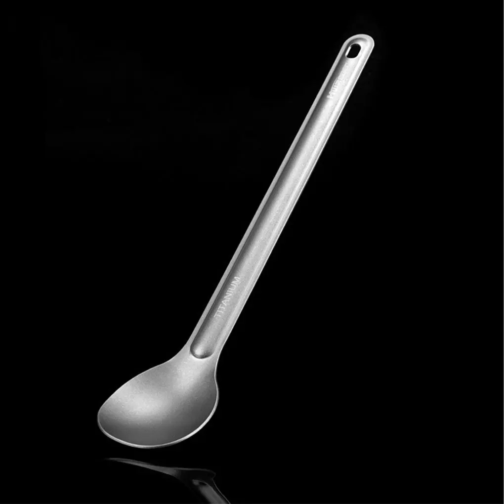 

Long Handle Spoon Hiking Picnic Barbecue Flatware Tableware Indoor Outdoor Kitchen Baking Cutlery Cookware Type