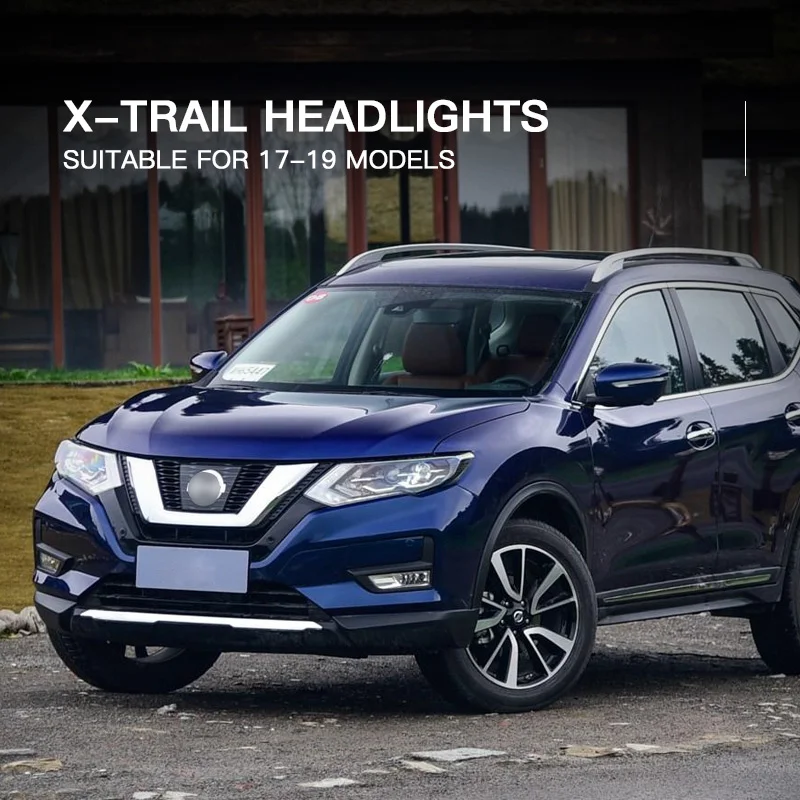 Für Nissan X-TRAIL 2017-2019 Auto Zubehör Scheinwerfer Montage Led-leuchten Lampe DRL Signal Plug Und Play Tagfahrlicht