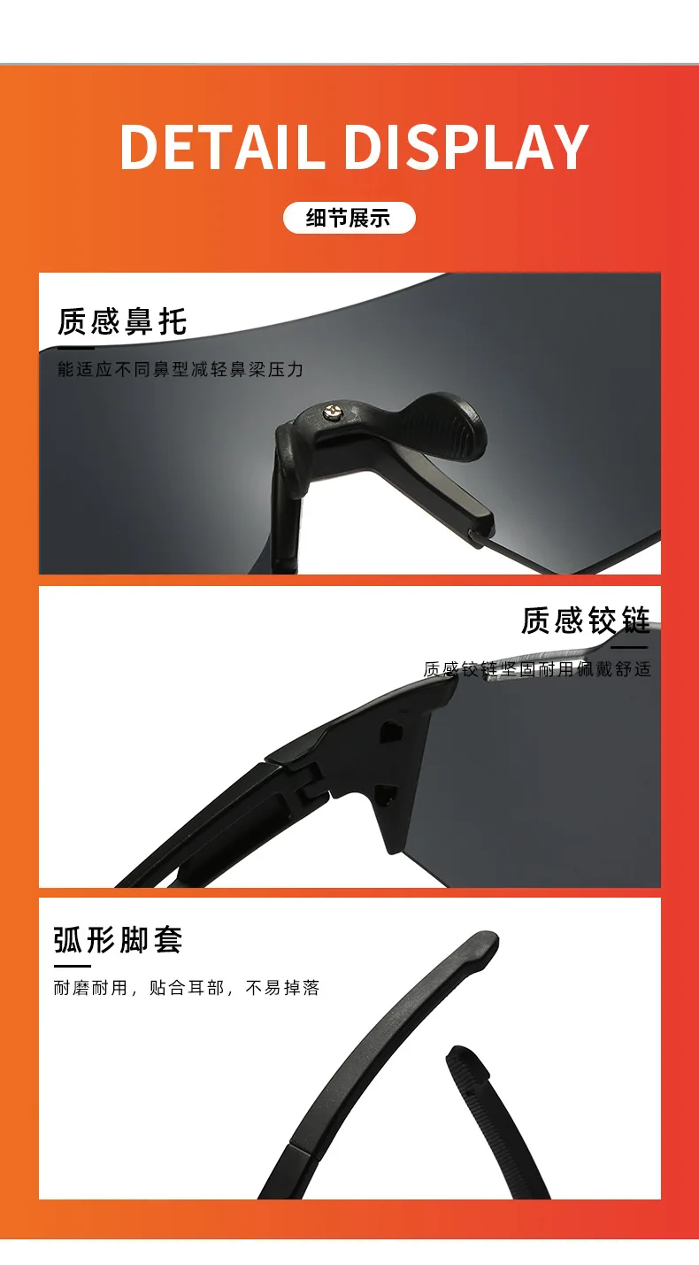 Neue Sport-Sonnenbrille für Männer und Frauen, PC-Rahmen, schlichte Brille, kurzsichtige Brillen, Myopie-Brille ﻿ -1,0 -1,5 -2,0 für Frauen – Detail 12