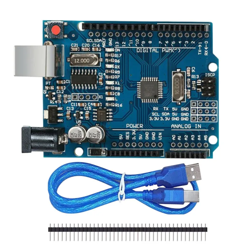 UNO R3 Development Board ATMEGA328P CH340/ATEGA16U2 Compatible For Arduino with Cable Proto Shield Expansion Board MICRO/TYPE-C