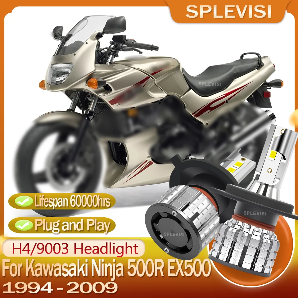 

3-Year Hassle-Free Warranty LED motorcycle Headlight For Kawasaki Ninja 500R EX500 1994 1995 1996 1997 1998 1999 2000 2001-2009