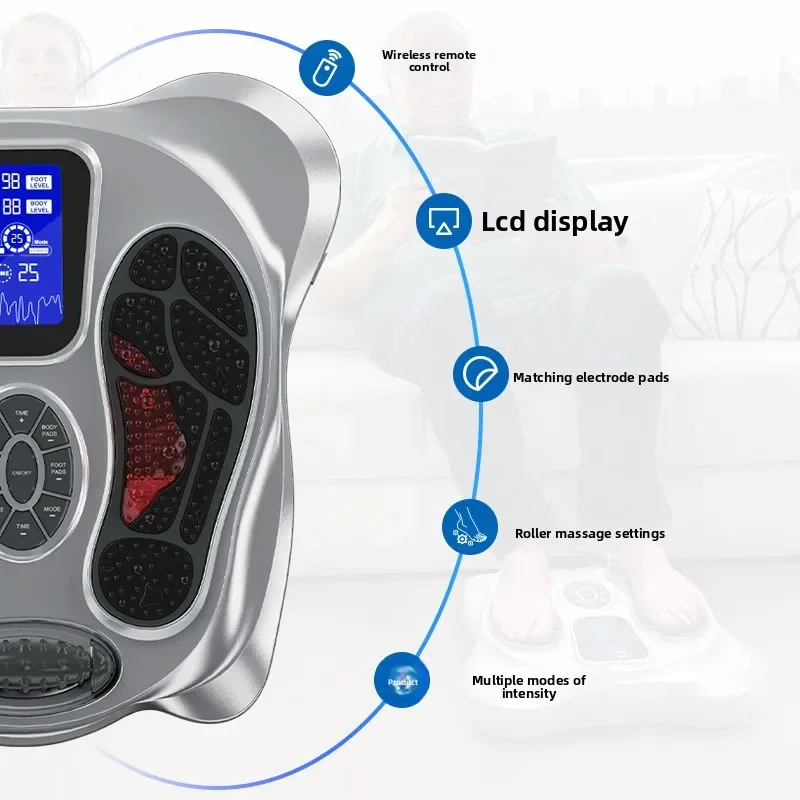 Popular EMS Foot Massager Multi-functional Foot Massage Machine Low Frequency Pulse Foot Massager Physiotherapy