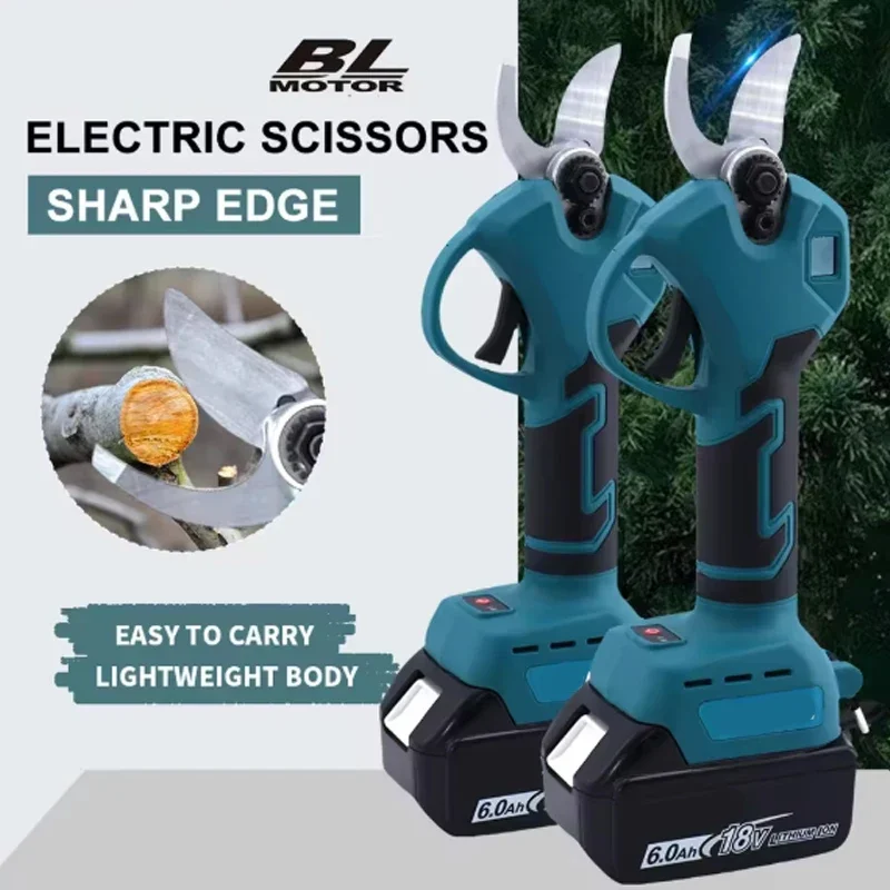 

For Makita Brushless Electric Pruner 4 Gears Cordless Handheld Orchard Shrub Pruning Tree Branches Cutter For Makita 18V Battery