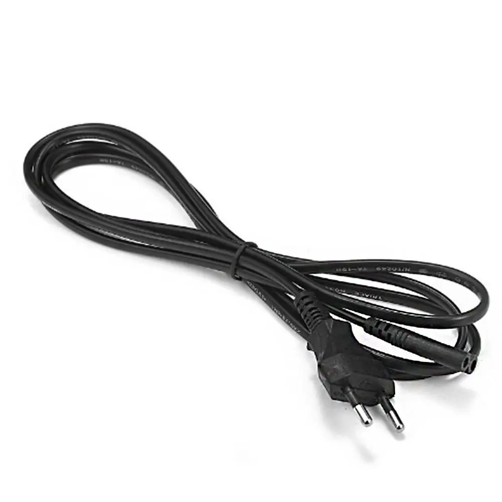 

1Pc 0.6m Printers European Laptop Cameras Power Cables EU Power Charge C7 To Euro 2 Pin Cord Figure 8