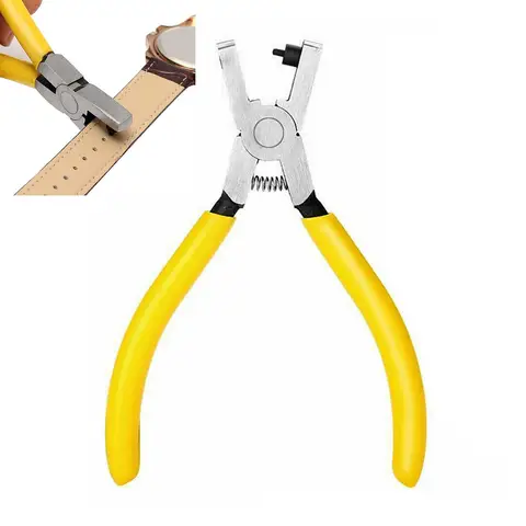 인조 가죽 구멍 펀칭 펜치 범용 다목적 스트랩 벨트 신발 목걸이 패브릭 DIY 공예 프로젝트 펀칭 도구