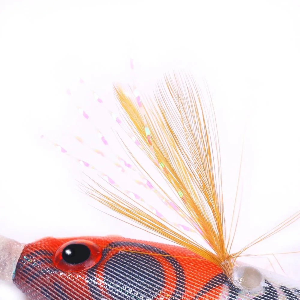 BRAVMACK Slow Sinking UV Luminous Shrimp Squid Jig 1Pcs Balanced Coated Artificial Lures For Octopus Cuttlefish Saltwater view 6